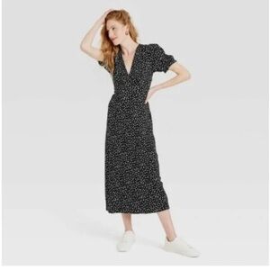 A New Day Black and White Polka Dot Dress